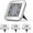 White, variant on LINLIN Solar Square Disk Lights, Waterproof 4-Pack 8LED Cube Solar Inground Flood Garden Landscape Lights for Outdoor Driveway Lawn Yard Patio Pathway Lighting