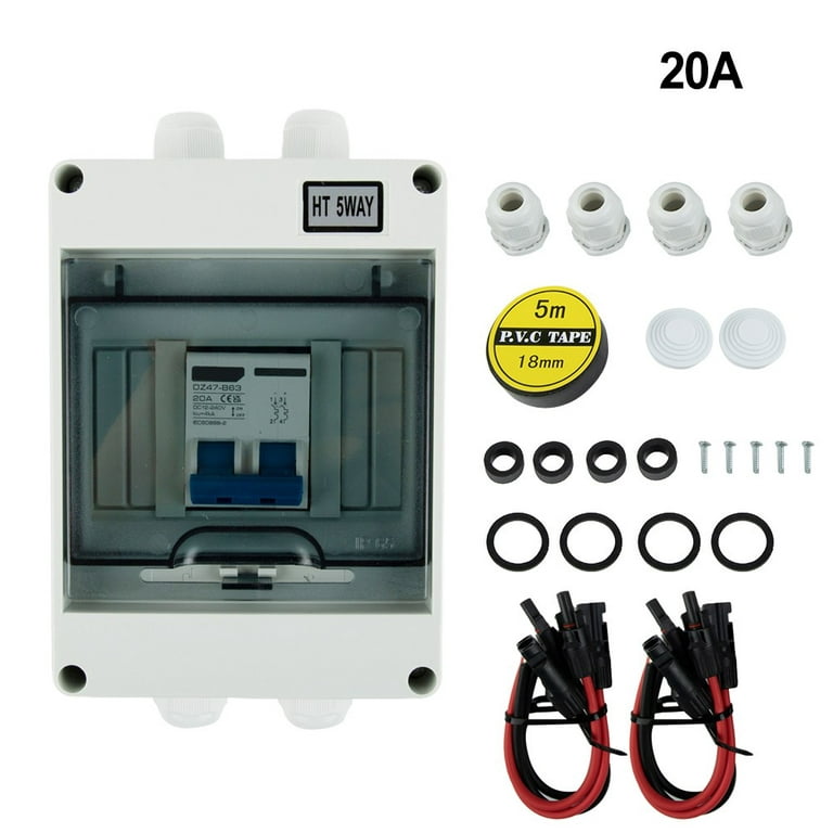 PV Isolator Switch DC/AC 30A IP65 Disconnect Circuit Breaker For Solar  Panels
