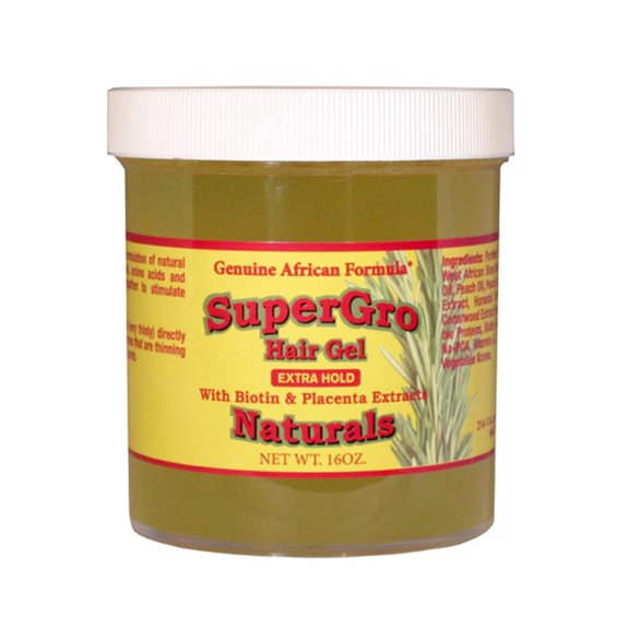 AFRICAN FORMULAS Supergrow Extra Hold Hair Gel, 16 Oz