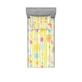 thumbnail image 2 of Floral Bedding Set with Sheet & Covers, Vertical Lines with Colorful Cartoon Style Flowers and Dots Kids Girls Fun Children, Printed Bedroom Decor 2 Shams, 4 Sizes, Multicolor, by Ambesonne, 2 of 3