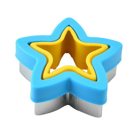 

IOAOAI Cute Sandwich Maker Sandwich Mold Stainless Steel Sandwich Maker Mold Cute Heart Star Round Dinosaur Shaped Baking Cookies