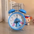 thumbnail image 1 of Stitch Cartoon Dual Bell Alarm Clock Bedroom Bedside Clock G, 1 of 2