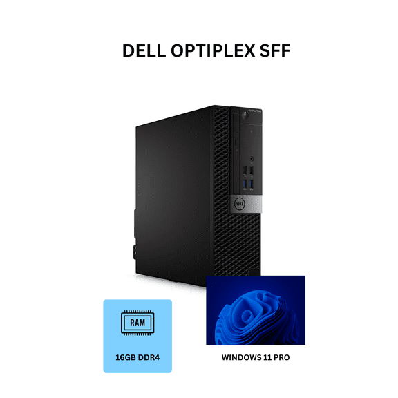 Restored Dell Windows 11 Desktop Computer OptiPlex 7040 SFF PC Intel Quad-Core i5-6500, 16GB Ram, 1TB NVMe SSD, Built-in WiFi (Refurbished)