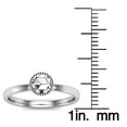 thumbnail image 5 of SuperJeweler 1/2 Carat Rose Cut Diamond Solitaire Ring In 14 Karat White Gold For Women, 5 of 6