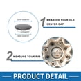 thumbnail image 4 of Unique Bargains Wheel Center Caps 68mm Silver Tone 1Pcs with Black Carbon Fiber Pattern Sticker, 4 of 6