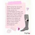 thumbnail image 7 of MeMoi Fuzzy and Fun Girls Pom-Pom Cotton Blend Knee Socks - Girls - Female, 12, Medium Gray, 7 of 7