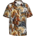 thumbnail image 2 of Men's Hawaiian Shirt Casual Short Sleeve Button Down Shirt Tropical Beach Shirt, 2 of 8