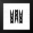 thumbnail image 2 of Louise, Gigi 12x12 Black Modern Framed Museum Art Print Titled - Clothespins, 2 of 5