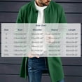 thumbnail image 3 of Miqool Men's Trench Coat Pea Coat Winter Business Long Jacket Overcoat with Pockets Knit Outerwear Long Sleeve S-3XL, 3 of 8