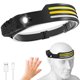 thumbnail image 1 of Linterna frontal LED 1000LM Sensor de movimiento de silicona Linterna frontal IPX4 impermeable COB Linterna frontal 1500mAh 260 ° Carga USB Linterna frontal 10 modos de iluminación Reutilizable para a, 1 of 9