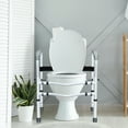 thumbnail image 3 of Costway Toilet Safety Frame, Stand Alone Toilet Safety Rail w/ Adjustable Height & Width, 3 of 10