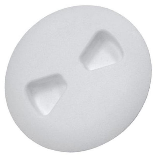 Plaque de Plate-Forme Texturée à Visser de 6 Po à Profil Bas avec Joint Moulé et Blanc Polaire