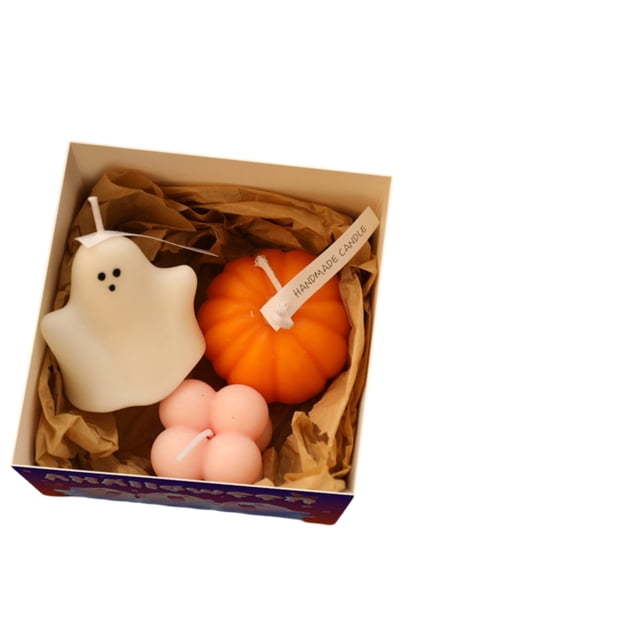 BIG SALE!Dibujos animados de Halloween: juego de velas de aromaterapia fantasma de calabaza