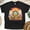 Black, variant on Hello Sunshine Retro T-Shirt – Hippie Summer Vibe Graphic Tee, Maroon, Size S