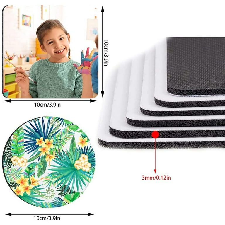 Sublimation Coaster Blanks,for Heat Transfer Printing Crafts,Projects, Black
