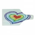 thumbnail image 1 of Love Cutting Board, Love Themed Nested Rainbow Heart with a Simplistic Style Vibrant Colored Work of Art, Tempered Glass Cutting and Serving Board, Wine Bottle Shape, Multicolor, by Ambesonne, 1 of 1