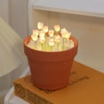 thumbnail image 4 of DIY tulipán en maceta luz de noche con pilas hecho a mano tulipanes lámpara de noche LED tulipán luz de noche maceta lámpara casa decoración regalos, 4 of 6