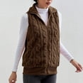 thumbnail image 4 of IMENGL cardigan en double Molleton Épaissi, Brun m, Taille M-2TG, 4 of 7