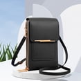 thumbnail image 5 of Bolsa Bolso de hombro de cuero de PU Bolso de almohada suave para mujer para el ocio diario (negro), 5 of 5
