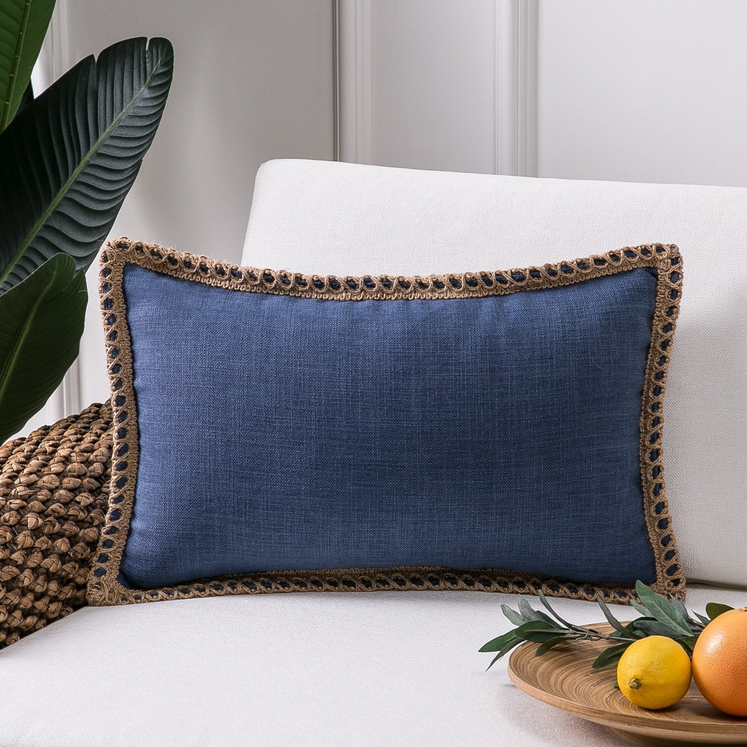 burlap decorative pillows