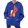 thumbnail image 1 of Sudaderas con capucha con estampado de características de patrón de temperatura somatosensorial de Halloween de otoño/invierno para mujer Pompotops FGAJ22342, 1 of 5
