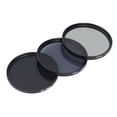 thumbnail image 1 of ND Filters Set, ND2 ND4 ND8 Neutral Density Camera Lens Filter, HD Multi Layer Coating, Anti Scattered Light Anti Scratch Optical Glass, for Camera Lens, 1 of 7