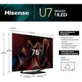 thumbnail image 4 of Hisense Television 75U7N Pantalla 75 Pulgadas,Mini-LED Pro Smart Google TV UHD 4K,Control Remoto por Voz con Alexa,Modo de Juego Pro de 144 Hz, Hi-View Engine Pro, Low Reflection Screen, 4 of 5