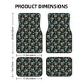 thumbnail image 3 of Uemuo Car Floor Mats - Colorful Turtles Pattern Carpet Floor Mats for Cars, Auto Accessories Front & Rear Car Floor Foot Mat Sets of 4 Pieces, 3 of 6