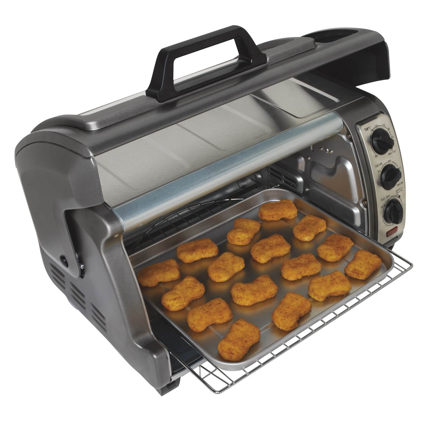 Hamilton Beach Easy Reach™ Toaster Oven with Roll-Top Door, Red 31337D -  ATBIZ