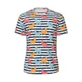 thumbnail image 6 of Rocae Colorful Llama for Men's Mesh Quick-Dry Short Sleeve Workout T-Shirt,Mens Crew Neck Tee Lightweight Soft Classic T Shirts 3X-Large, 6 of 9