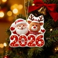 thumbnail image 5 of 2026 New Year Christmas Acrylic Hanging Ornament Festive Holiday Decoration, Durable Christmas Tree Decoration for Home Holiday Decor, Perfect Gift for Family and Friends During Christmas Season, 5 of 7