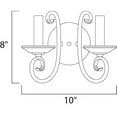 thumbnail image 2 of 70002OI Maxim Lighting Loft-2 Light Wall Sconce in Early American style-10 Inches wide by 8 inches high, 2 of 2