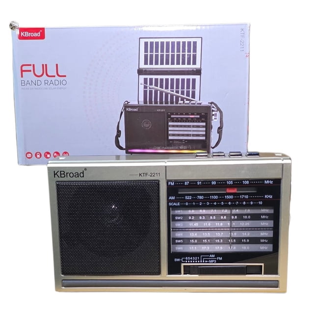Radio Am/Fm Solar Portatil Reproductor MP3 Bluetooth Recargable