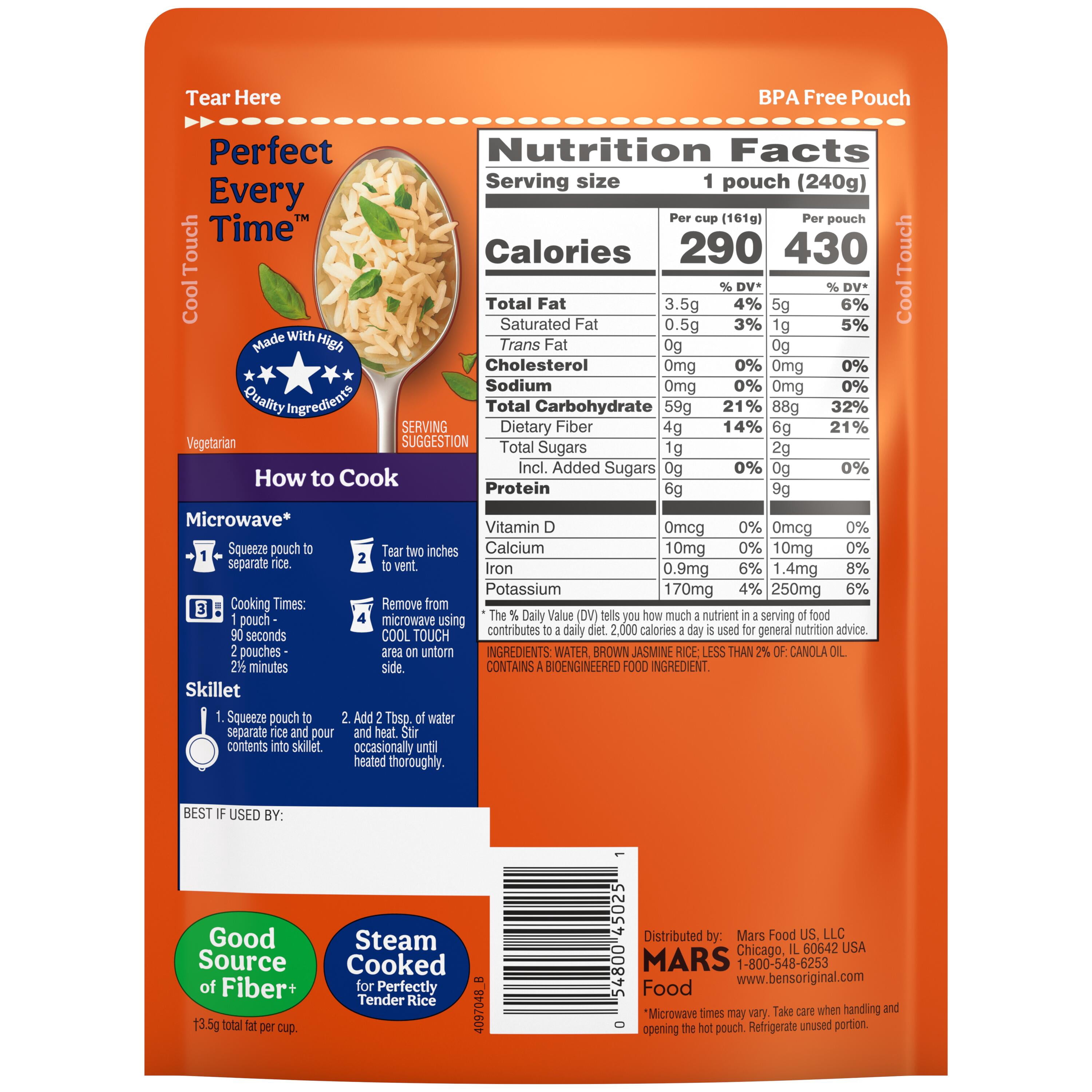 (2 pack) Ben's Original Brown Jasmine Ready Rice
