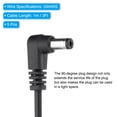 thumbnail image 3 of Uxcell 3Ft USB to DC 5.5x2.1mm Barrel Jack Power Cord, 5 Pcs 24AWG Wire Adapter Connector Charging Cord, Black, 3 of 6