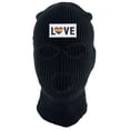 thumbnail image 1 of Gravity Threads Love Rainbow Heart 3-Hole Ski Mask - Black, 1 of 2