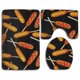 thumbnail image 1 of ABPHQTO Salsa de salchicha Juego de alfombras de baño de 3 piezas Alfombra de baño Alfombra de contorno y tapa de inodoro ABPHQTO Cont-CHAPPLE-13223, 1 of 2