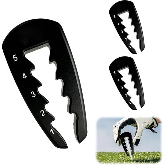 Golf Tee Height Tool – Adjustable Tee Height Tool. Precision Tee Height Setter for Consistent Swings. Mats Tee Height Setter. Golf Training Aid (Pack of 3)