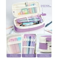 thumbnail image 4 of Four Candies 36PCS Aesthetic Supplies, Mechanical Pencil Set 0.5mm, 0.7mm, 0.9mm & 2.0mm with 624 Lead Refills, for Writing & Drawing, Ideal Stationary Set Gift (Purple, 4 of 8