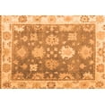 thumbnail image 1 of Ahgly Company Indoor Rectangle Oriental Orange Traditional Area Rugs, 7' x 9', 1 of 4