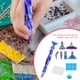 thumbnail image 4 of (Bolígrafo Azul Oscuro + 6 Brocas (con Caja Almacenamiento) + 6 Piezas Barro Diamante) Juego Brocas en Espiral Metal Colorido para Con Punta Bolígrafo Punto Metal, 4 of 9