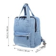 thumbnail image 2 of OULII Sac à Dos pour Femmes en Denim Bleu Clair avec Fashion Outlook 1Pcs, 2 of 5
