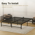 thumbnail image 4 of Z-HOM King Size Metal Platform Bed Frame with 13'' Large Under Bed Storage Space, Easy Assembly, Black, 4 of 8