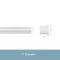 thumbnail image 3 of Kenney® Twist & Fit™ No Tools Rust-Proof Aluminum Shower Rod, 42-72", Pearl White, 3 of 5