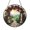 Stained Glass 9.84 Inch, variant on Owl Couple Stained Glass Suncatcher Window Decor, Round Bird Hanging Art for Interior Spaces