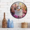 thumbnail image 6 of BZSMCE Wall Clock Acrylic Size：9.5*9.5in/11.9*11.9in Floral Dreamer Design Pattern Clock, 6 of 10