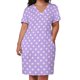 thumbnail image 2 of Vestido holgado con estampado de lunares para mujer prenda elegante con bolsillos claro y blanco color púrpura promoción de verano uso diario, 2 of 6