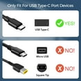 thumbnail image 3 of 20V 3.25A USB C AC Adapter Power Cord for HP A045R031L Chromebook X360 11-ae001nr 12-F040DX 14-da0011dx, Spectre X360 13-ac023dx 13-ak0015nr, Lenovo Chromebook 100e 300e 500e c330 c340 ADLX65YDC2A, 3 of 7