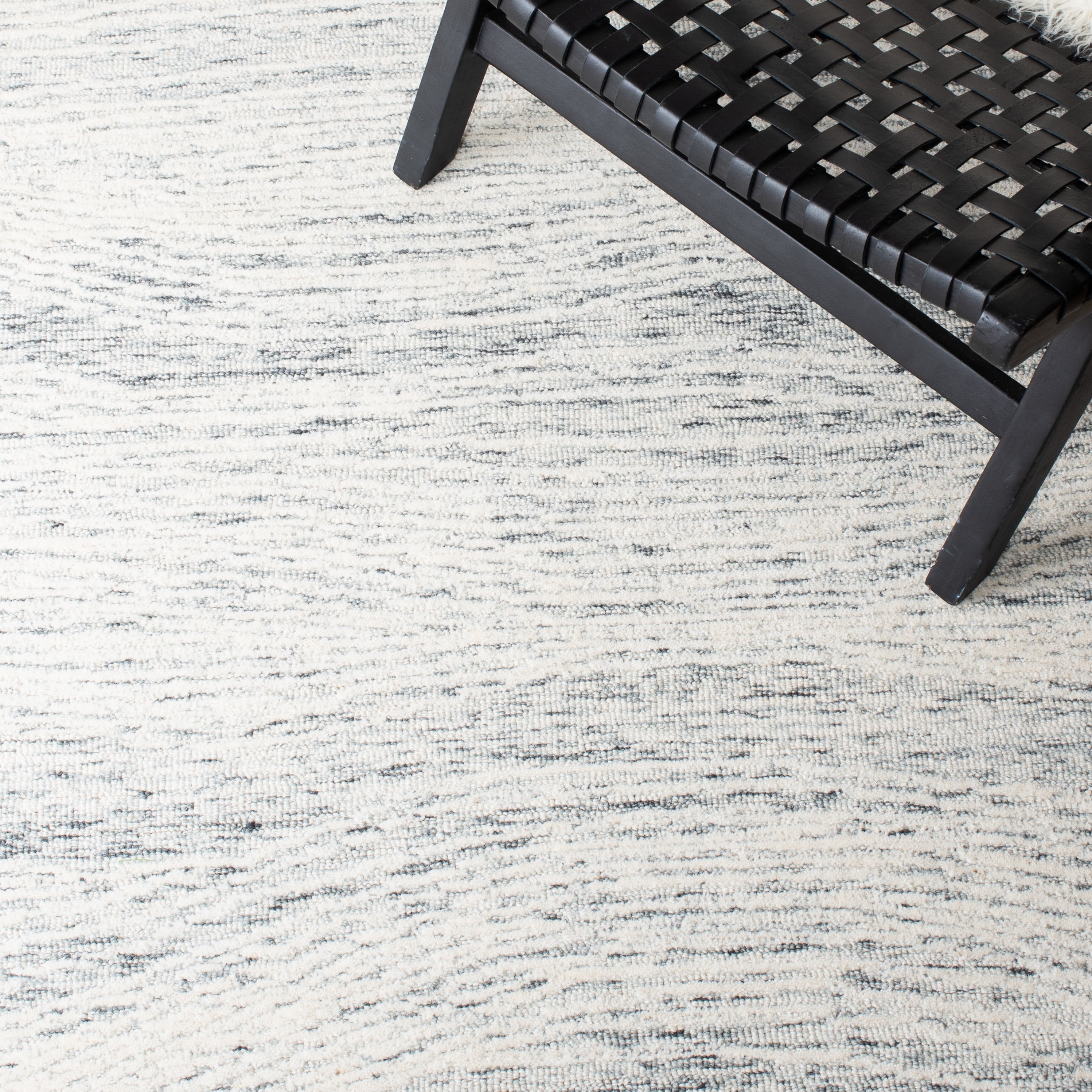 SAFAVIEH Metro Bridget Abstract Area Rug, Dark Grey/Ivory, 9' x 12'