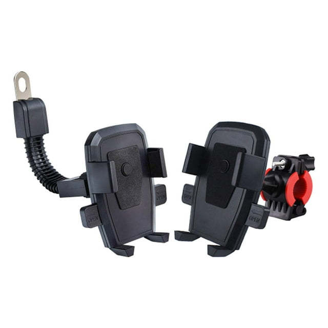 Generic Soporte para teléfono de Bicicleta Accesorios Piezas de Repuesto Soporte para teléfono de Motocicleta Profesional Resistente a la Lluvia para Negro
